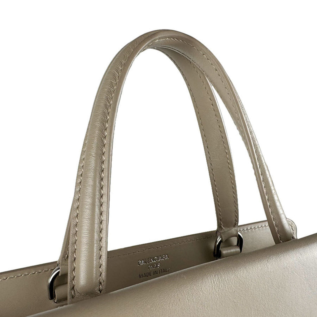 Balenciaga Grayish Leather Handbag Shoulder Bag Tote