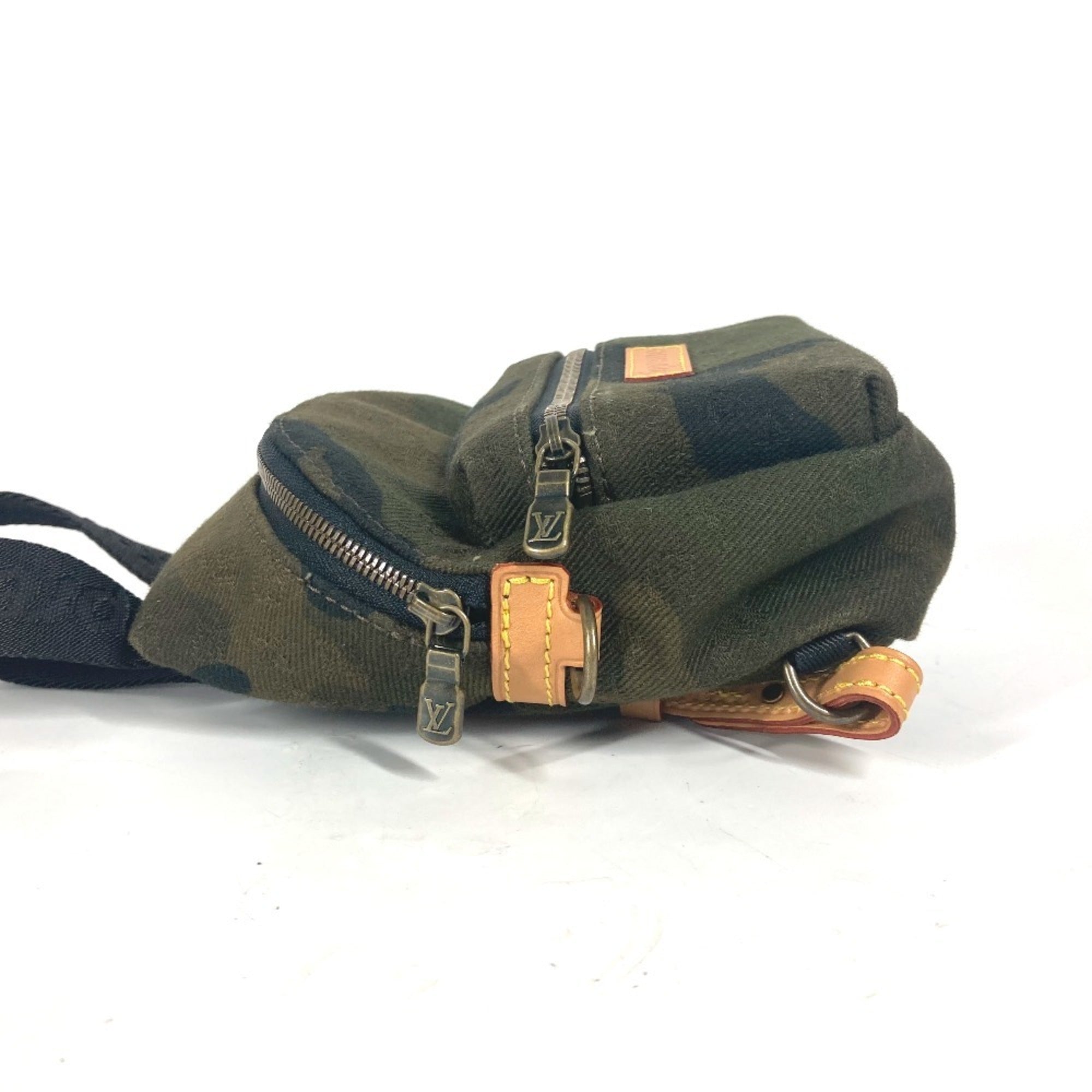 Louis Vuitton Camouflage Green Canvas Backpack
