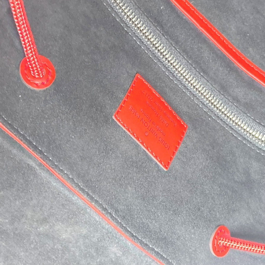 Louis Vuitton Epi Red Color White Epi Leather Backpack