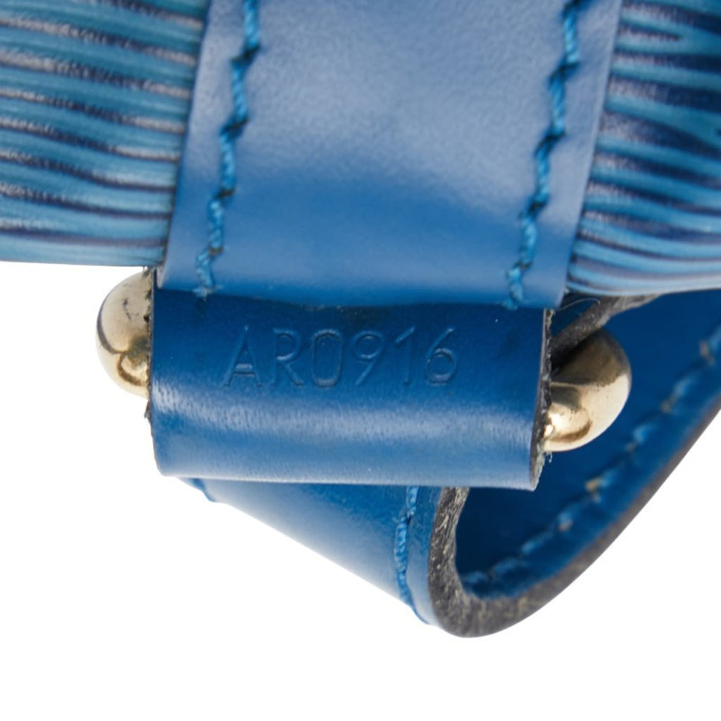 Louis Vuitton Toledo Blue Leather Handbag Shoulder Bag