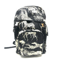 Prada Black White Nylon Backpack