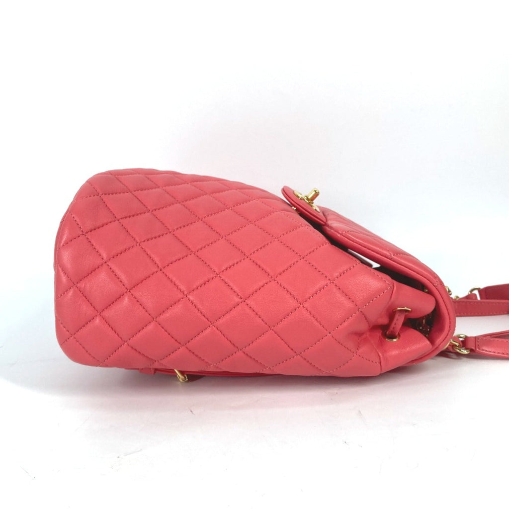 Chanel Pink Leather Backpack