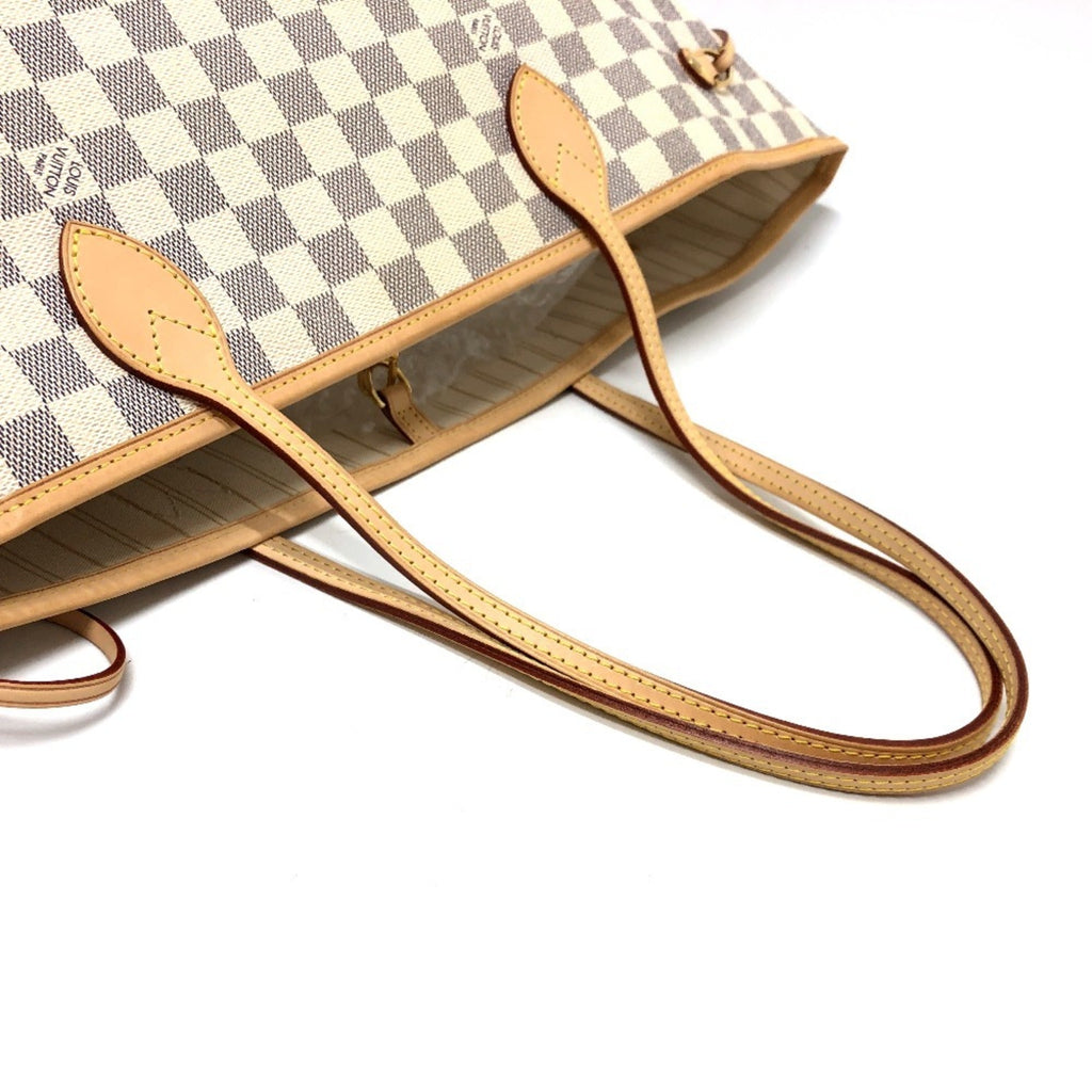 Louis Vuitton Azur White Damier Azur Shoulder Bag Tote Bag