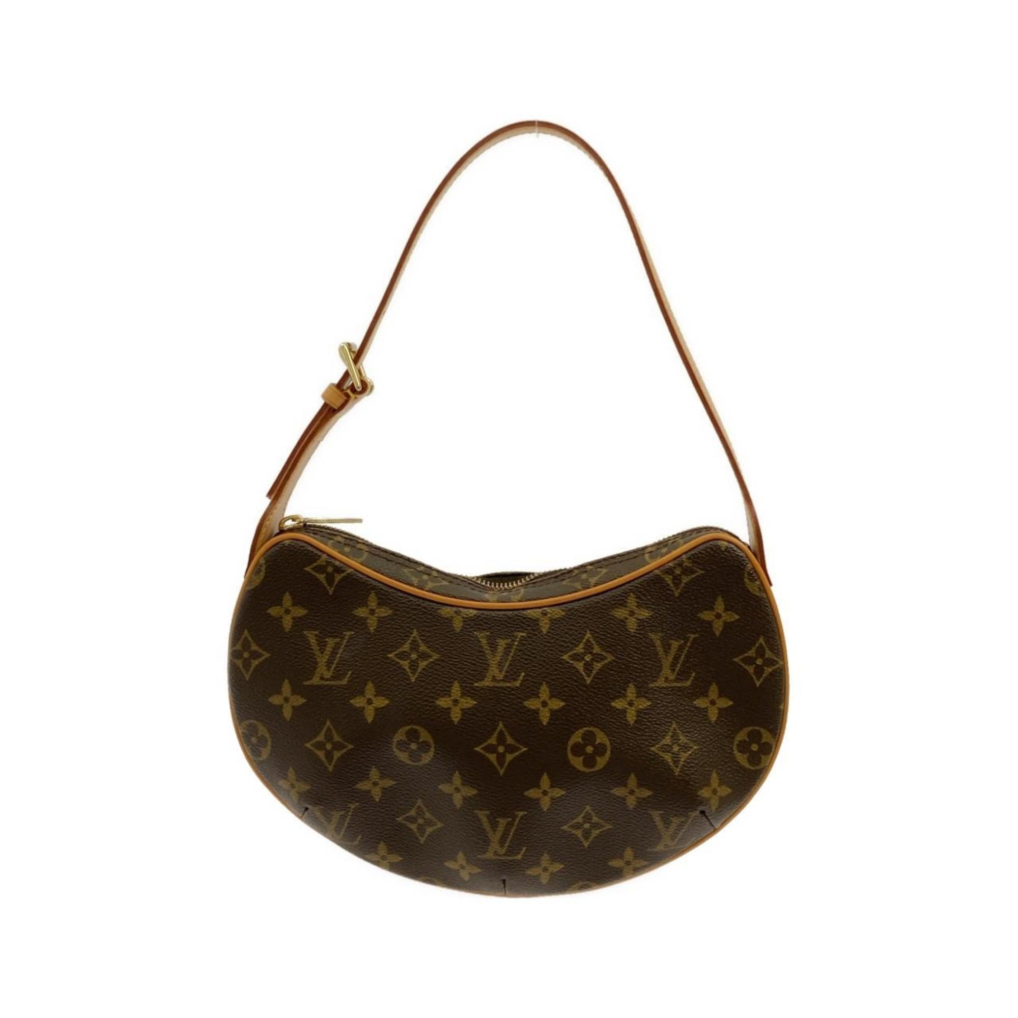 Louis Vuitton Marron Coated Canvas Pochette Shoulder Bag