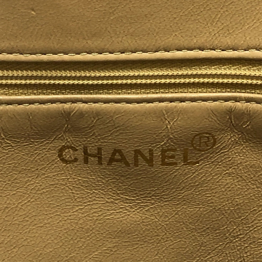 Chanel Beige Leather Tote Bag