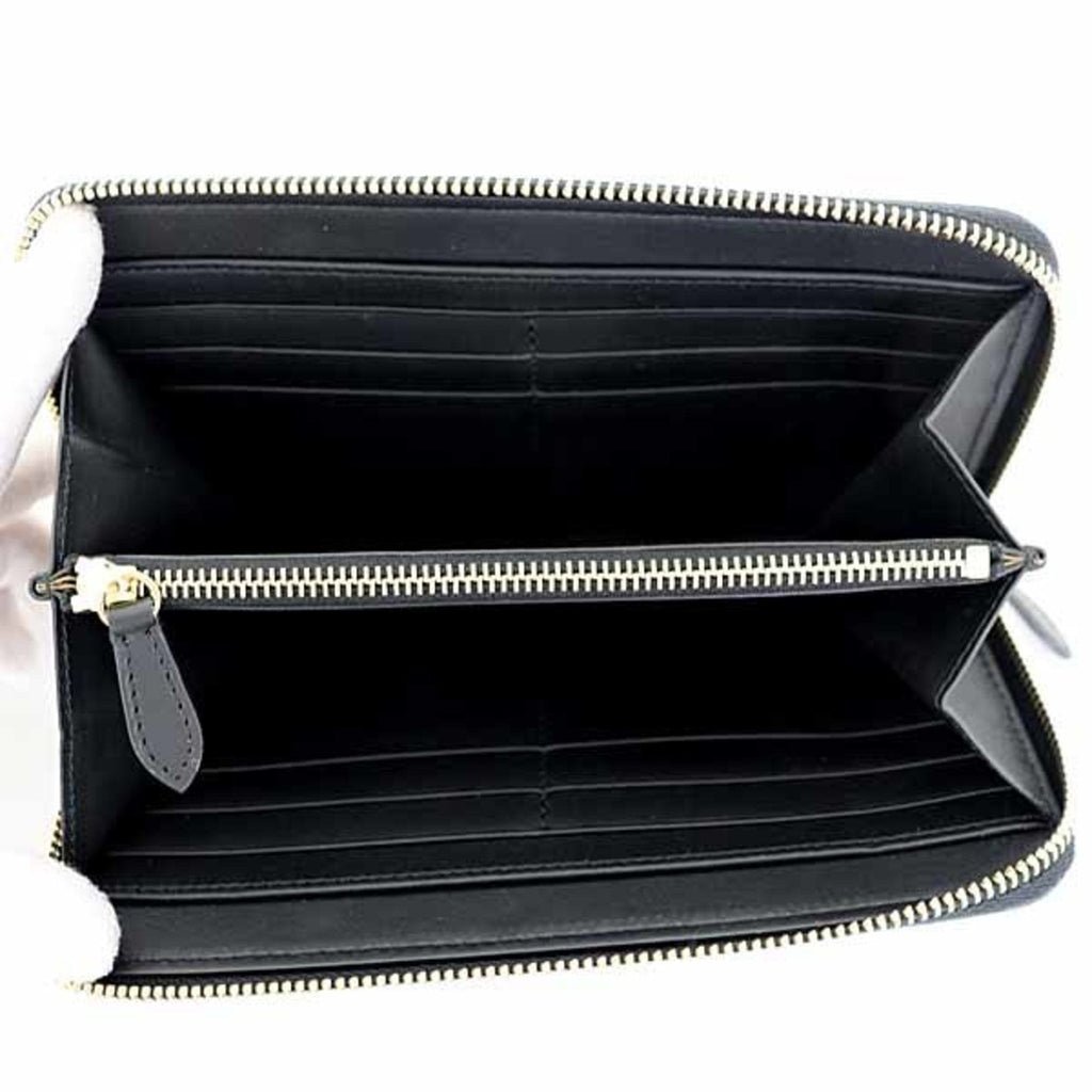 Burberry Black Leather Long Wallet (Bi-Fold)