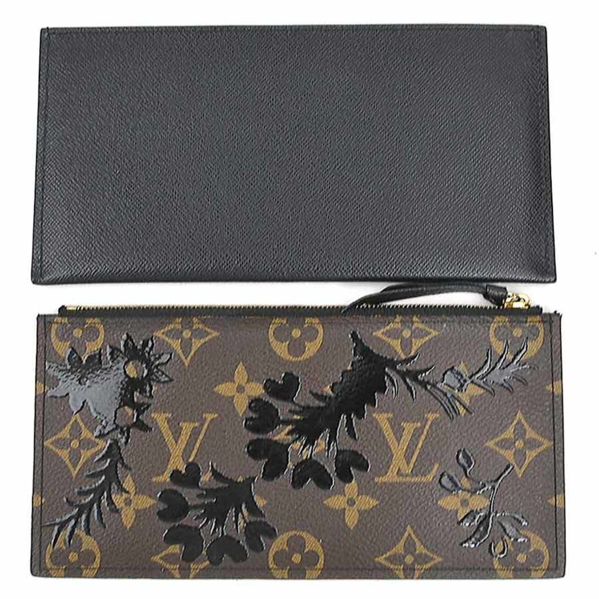 Louis Vuitton Black Brown Monogram Monogram Pochette Shoulder Bag