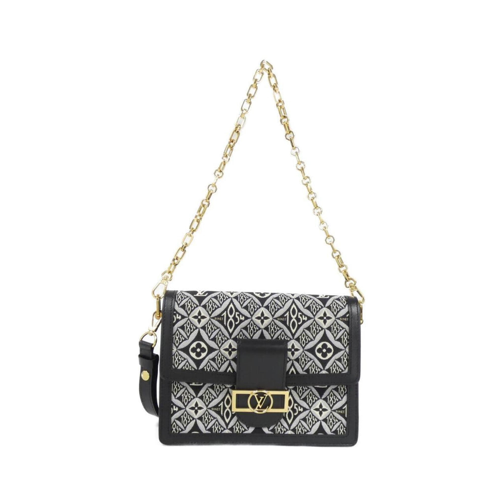 Louis Vuitton Gray Jacquard Shoulder Bag