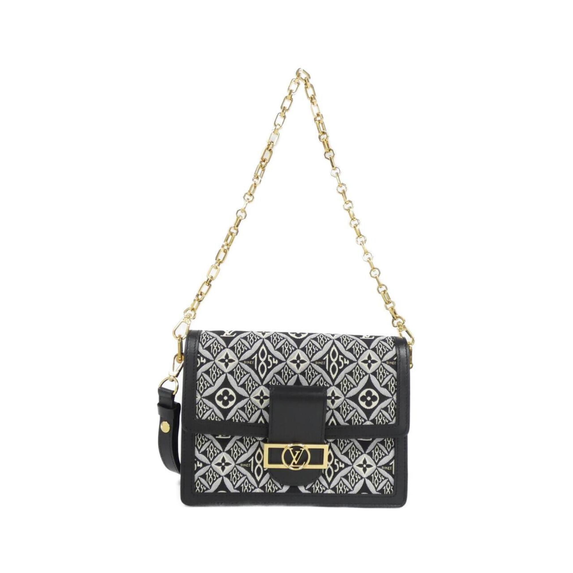 Louis Vuitton Gray Jacquard Shoulder Bag