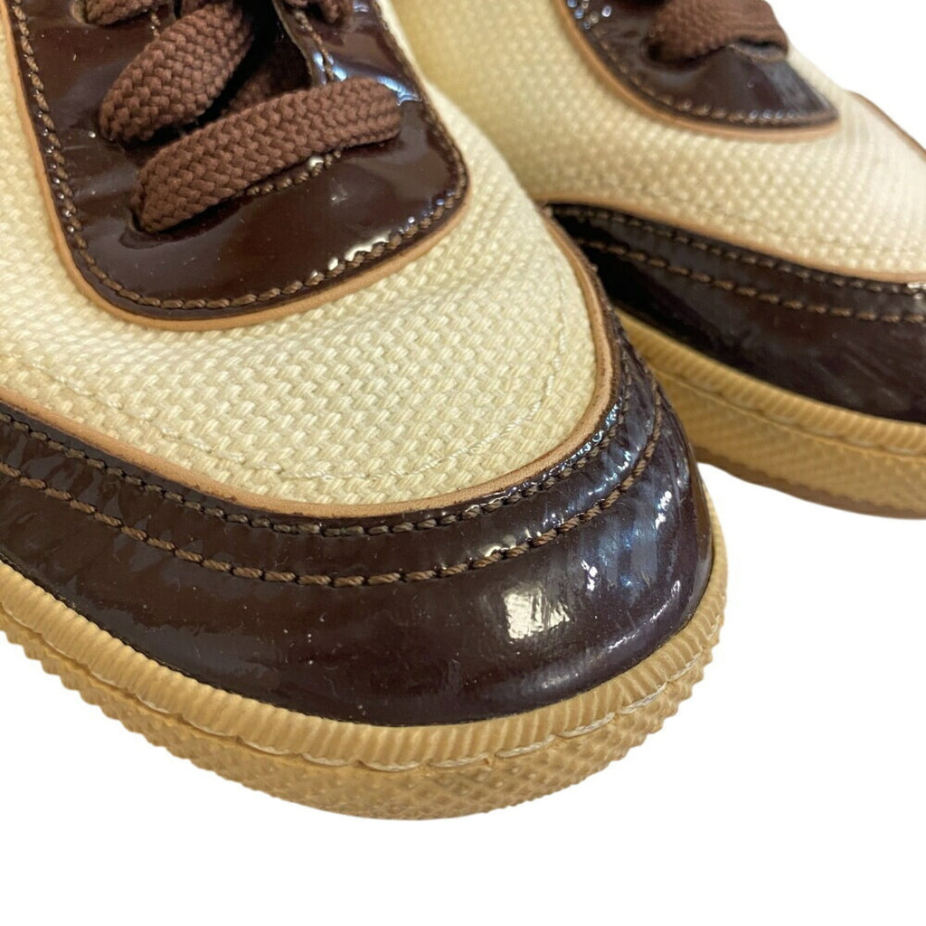 Louis Vuitton Brown White Sneakers