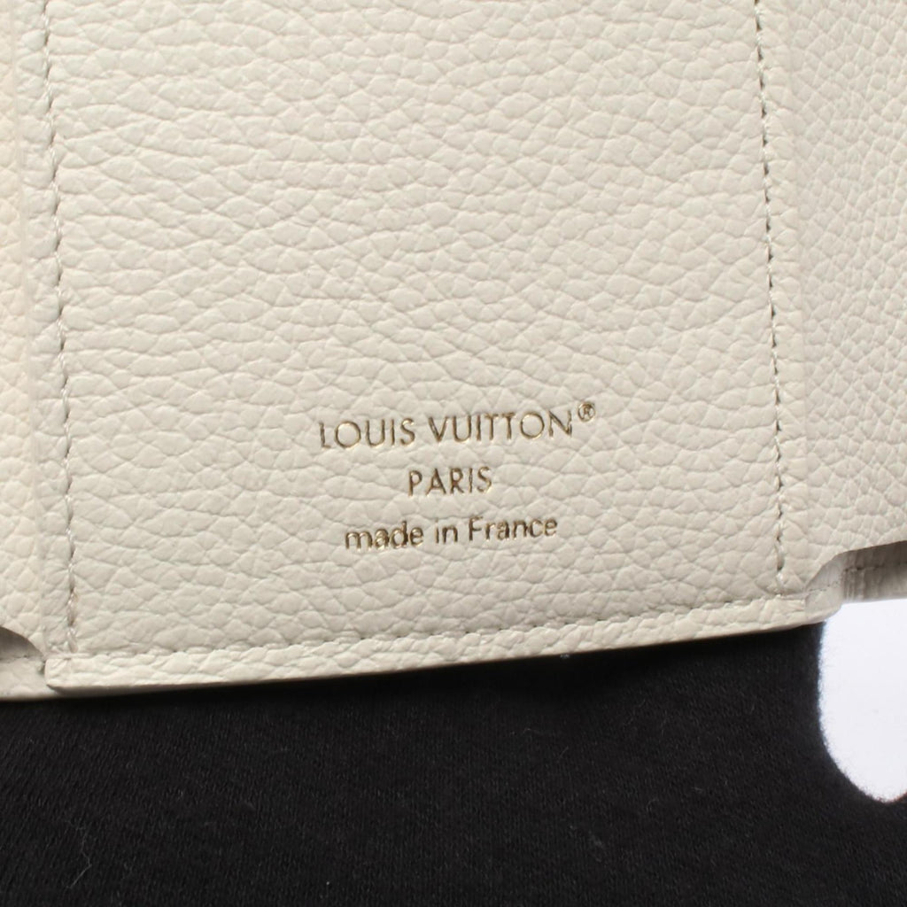 Louis Vuitton Peach Pink White Monogram Empreinte Wallet (Tri-Fold)