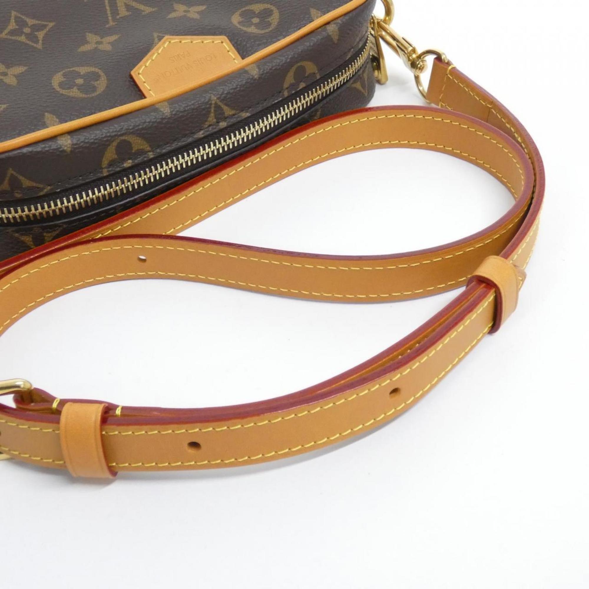 Louis Vuitton Marron Coated Canvas Shoulder Bag