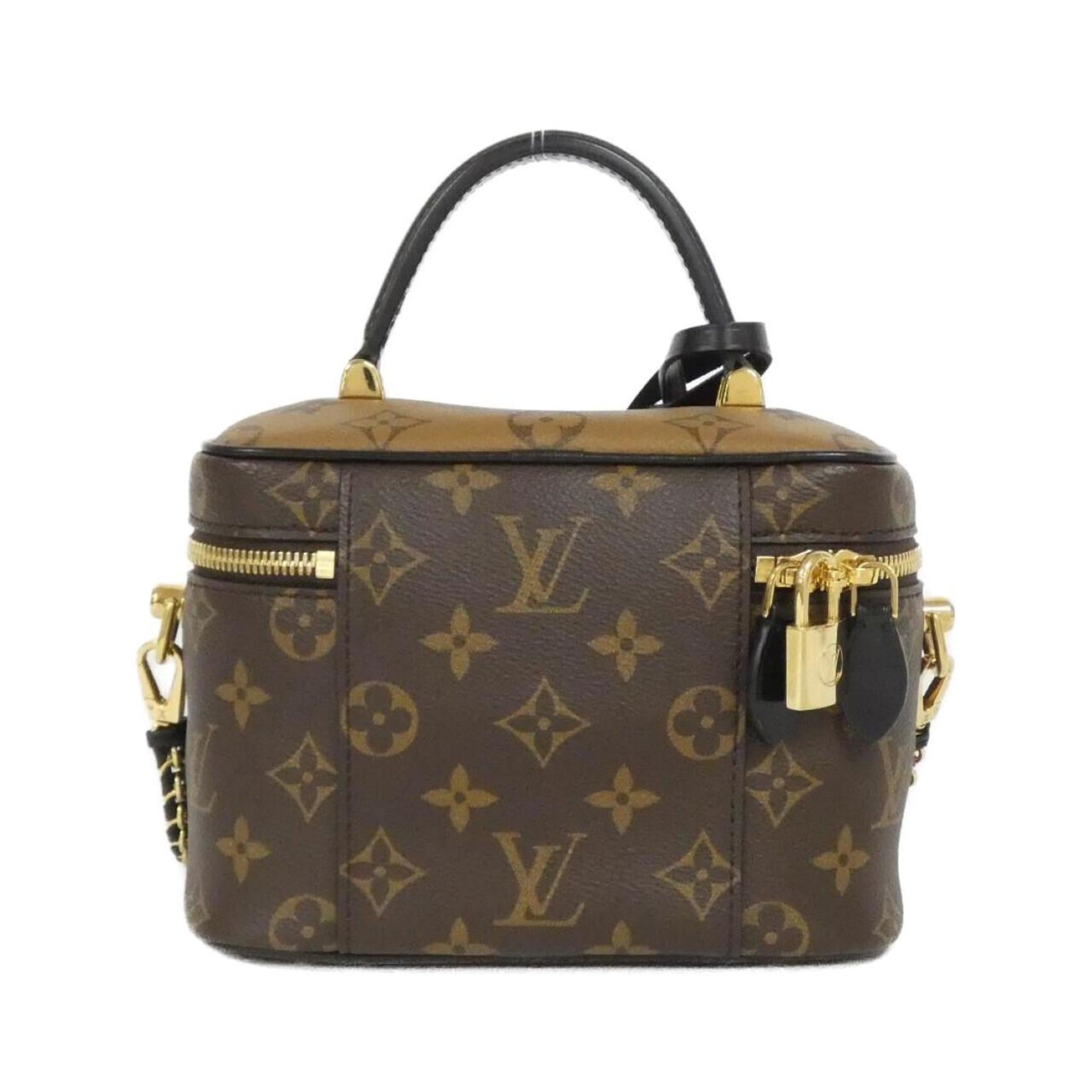 Louis Vuitton Marron Coated Canvas Handbag