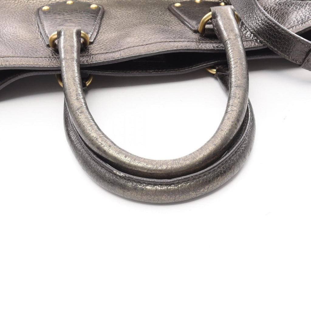 Prada Khaki Leather Handbag