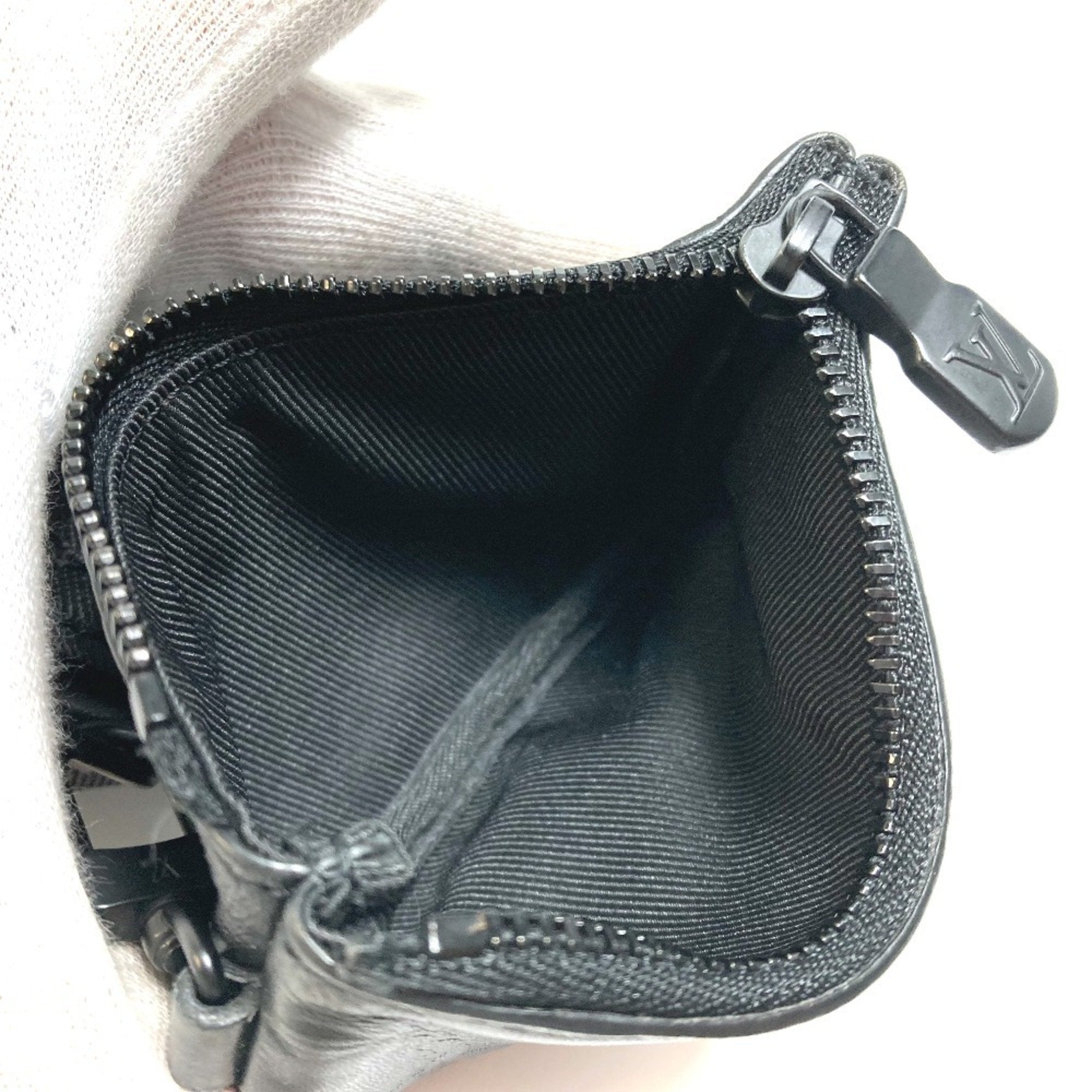 Louis Vuitton Black Monogram Shadow Shoulder Bag Sling Bag