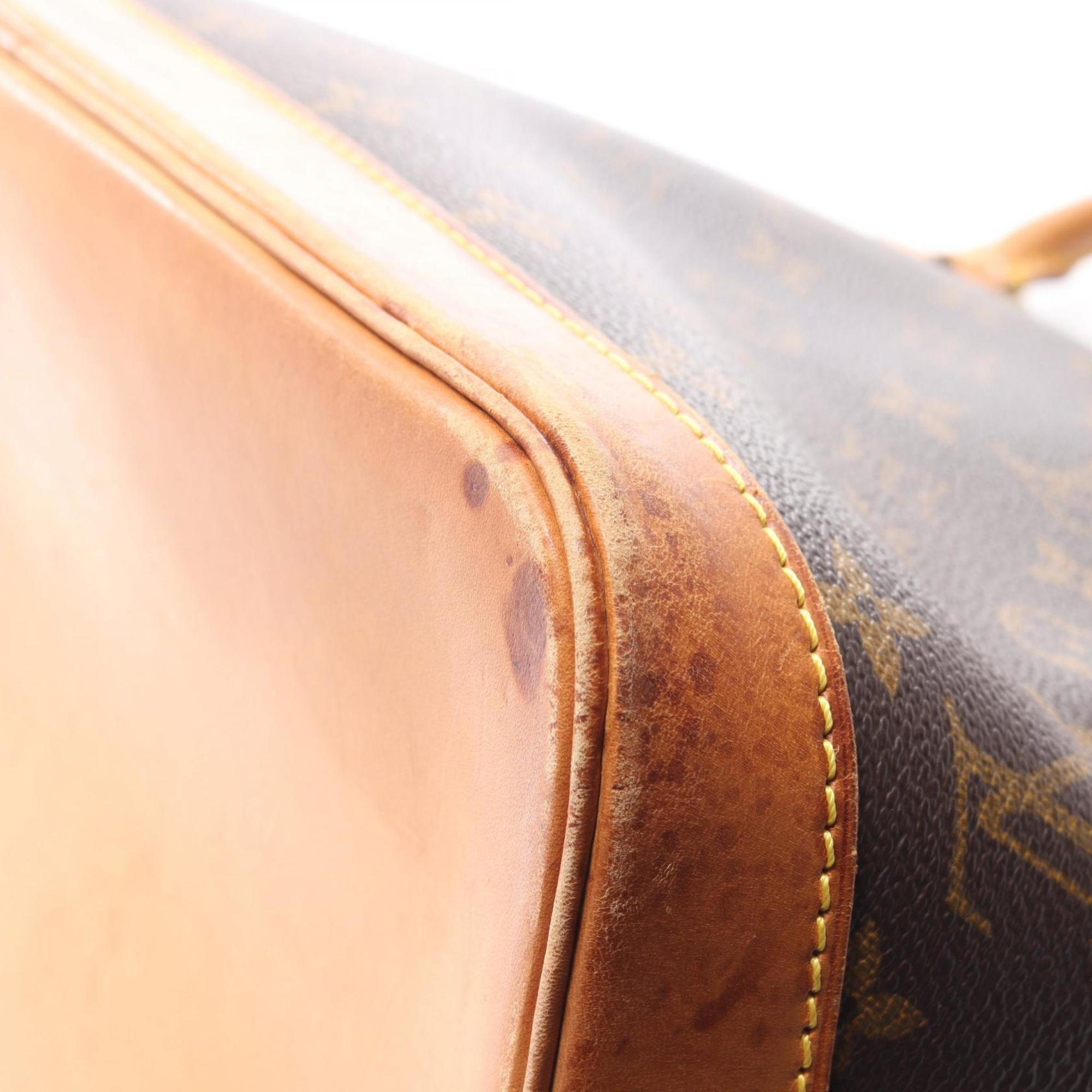 Louis Vuitton Brown Coated Canvas Leather Monogram Handbag