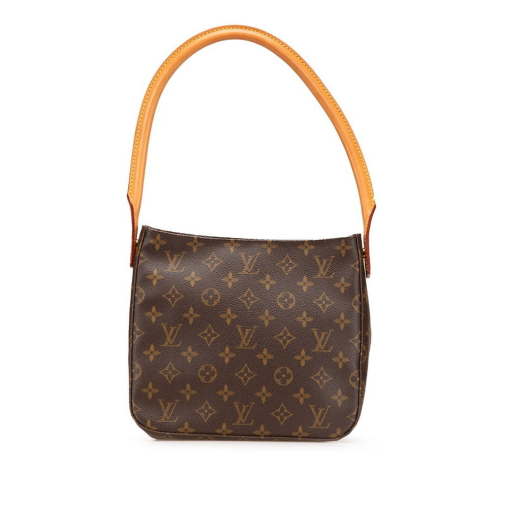 Louis Vuitton Brown Pvc Leather Handbag Shoulder Bag