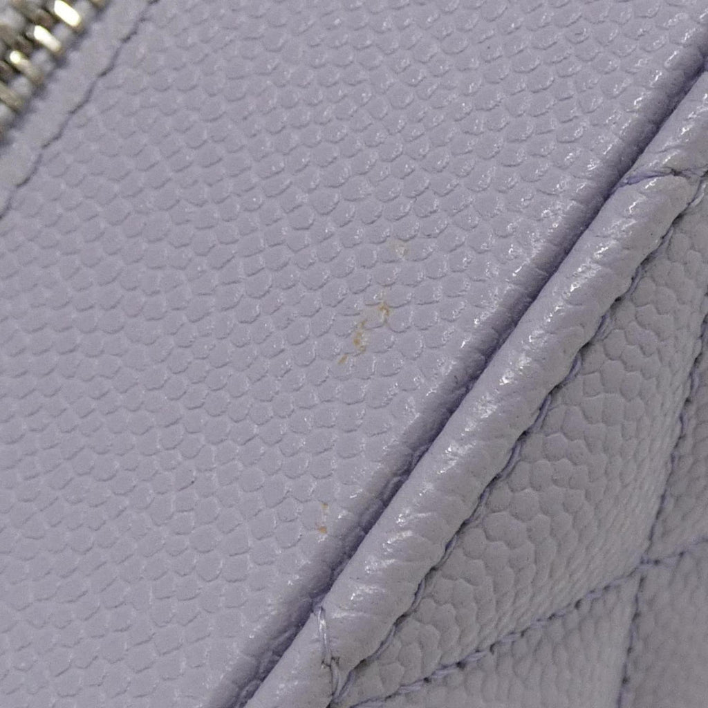 Chanel Light Purple Grained Calfskin Shoulder Bag