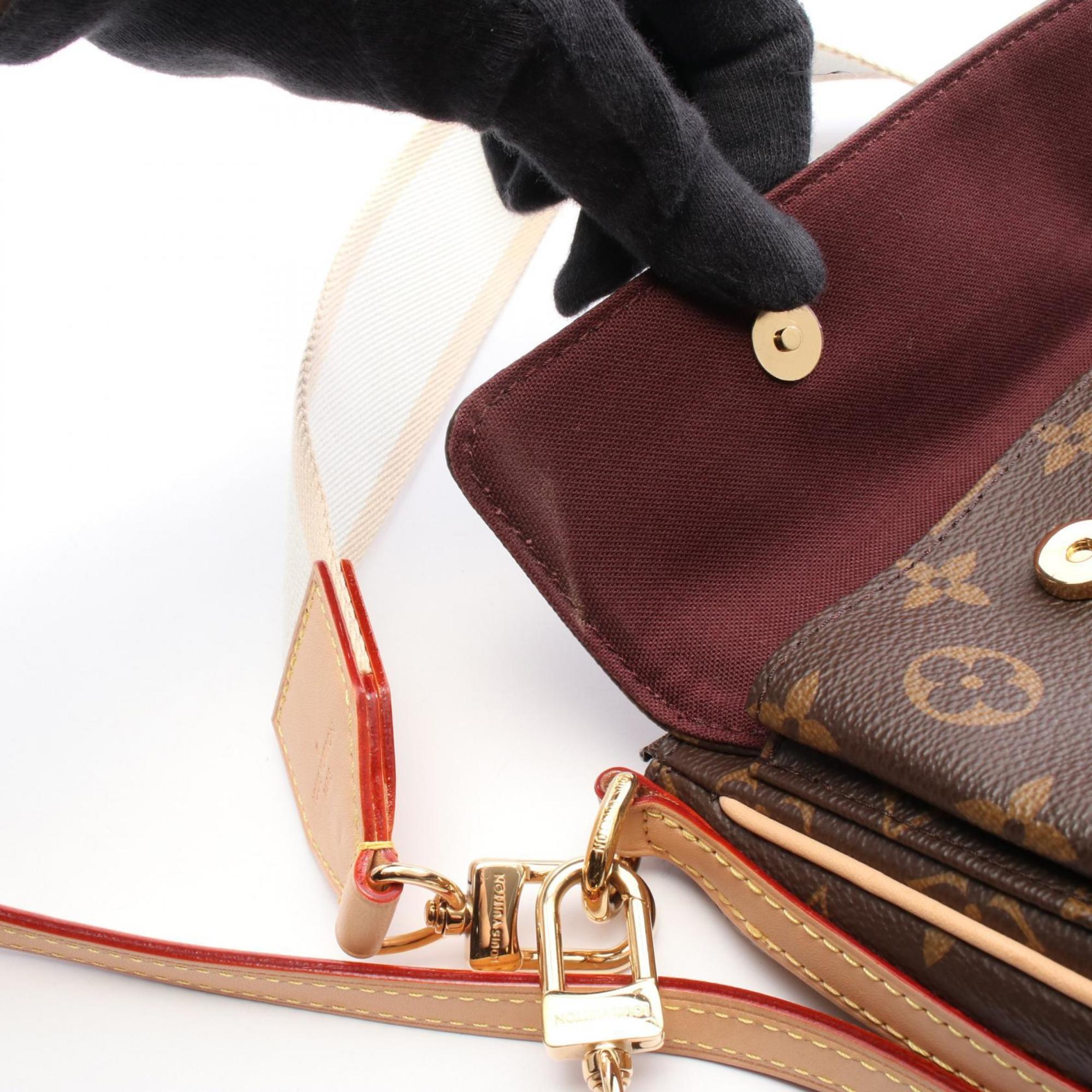 Louis Vuitton Brown Monogram Monogram Leather Shoulder Bag
