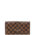 Louis Vuitton Brown Pvc Leather Long Wallet (Tri-Fold)