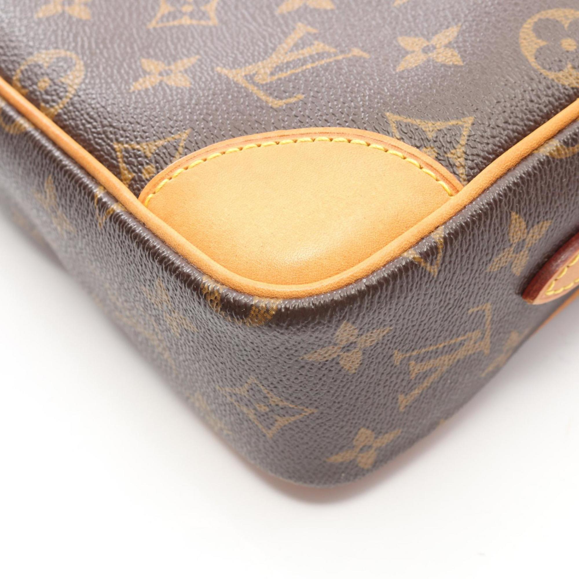 Louis Vuitton Monogram Brown Coated Canvas Leather Shoulder Bag