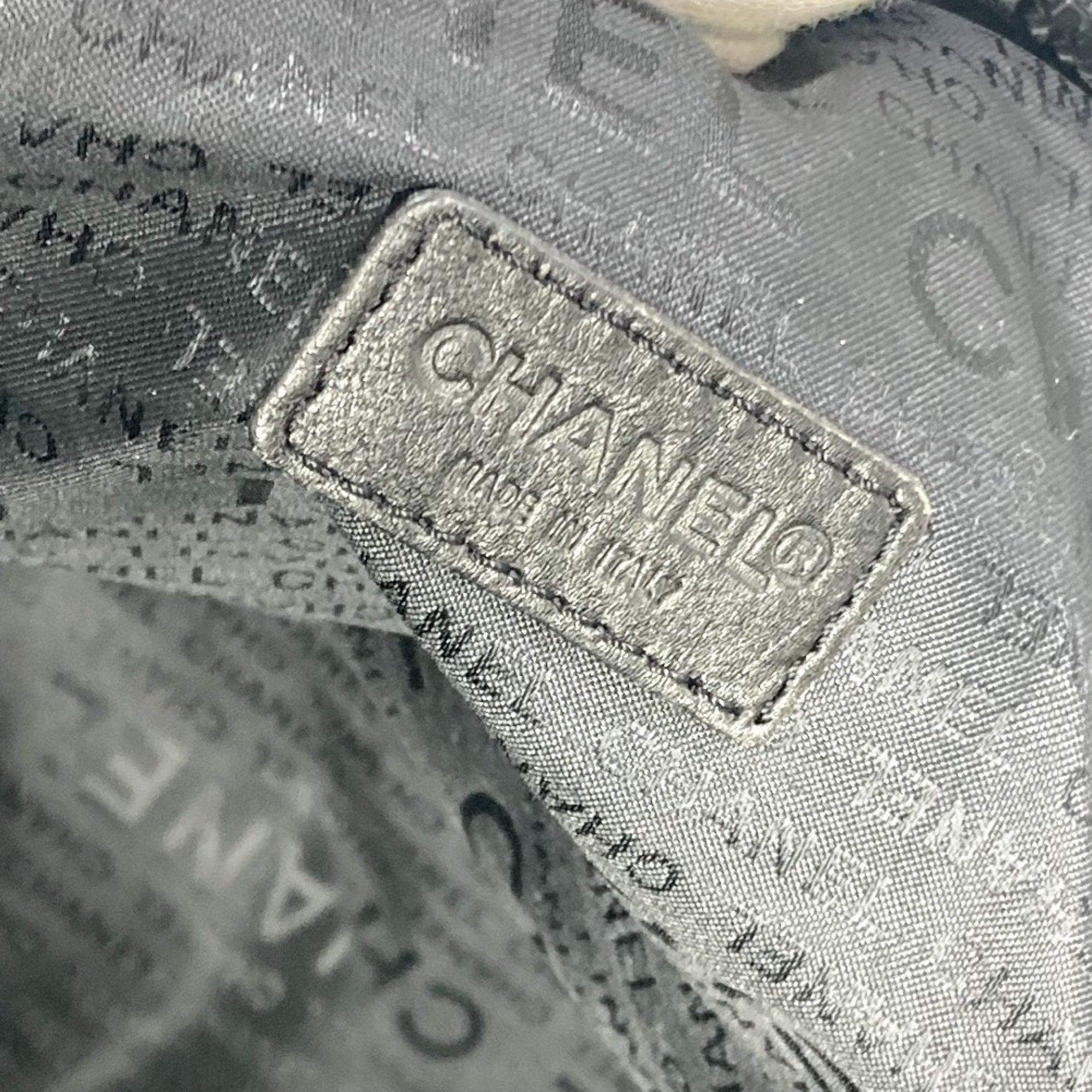 Chanel Black Nylon Boston Bag Shoulder Bag