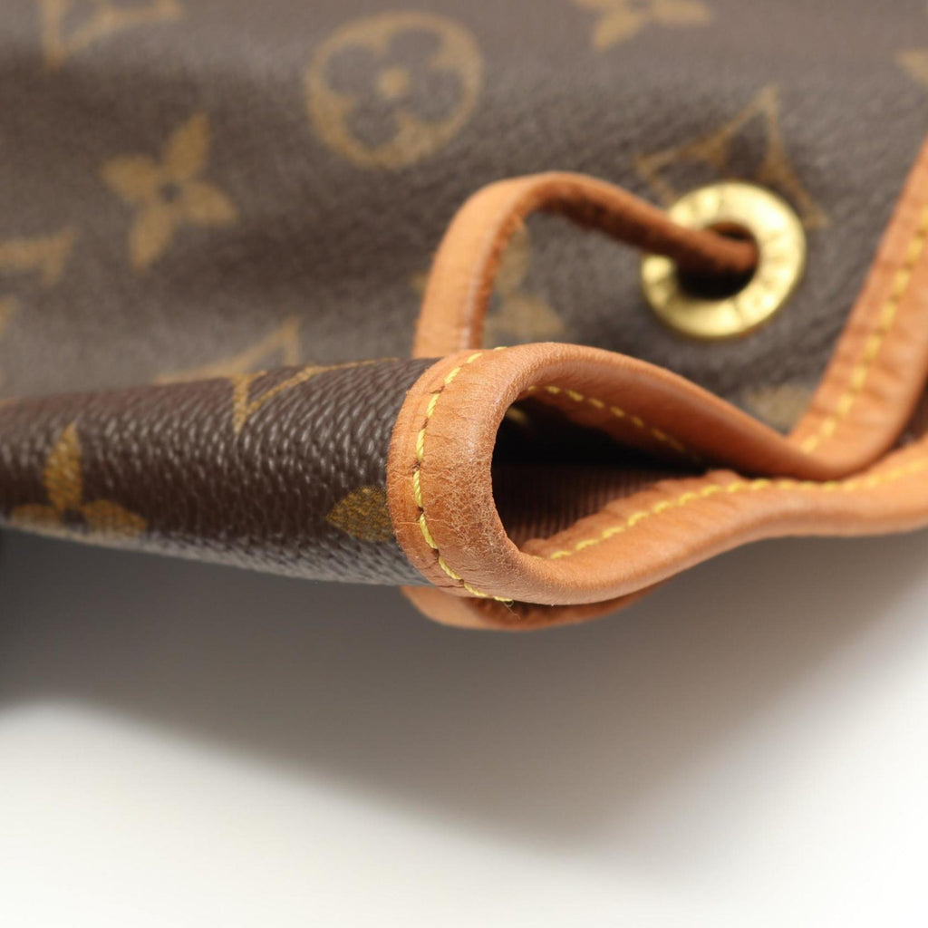Louis Vuitton Brown Coated Canvas Leather Backpack
