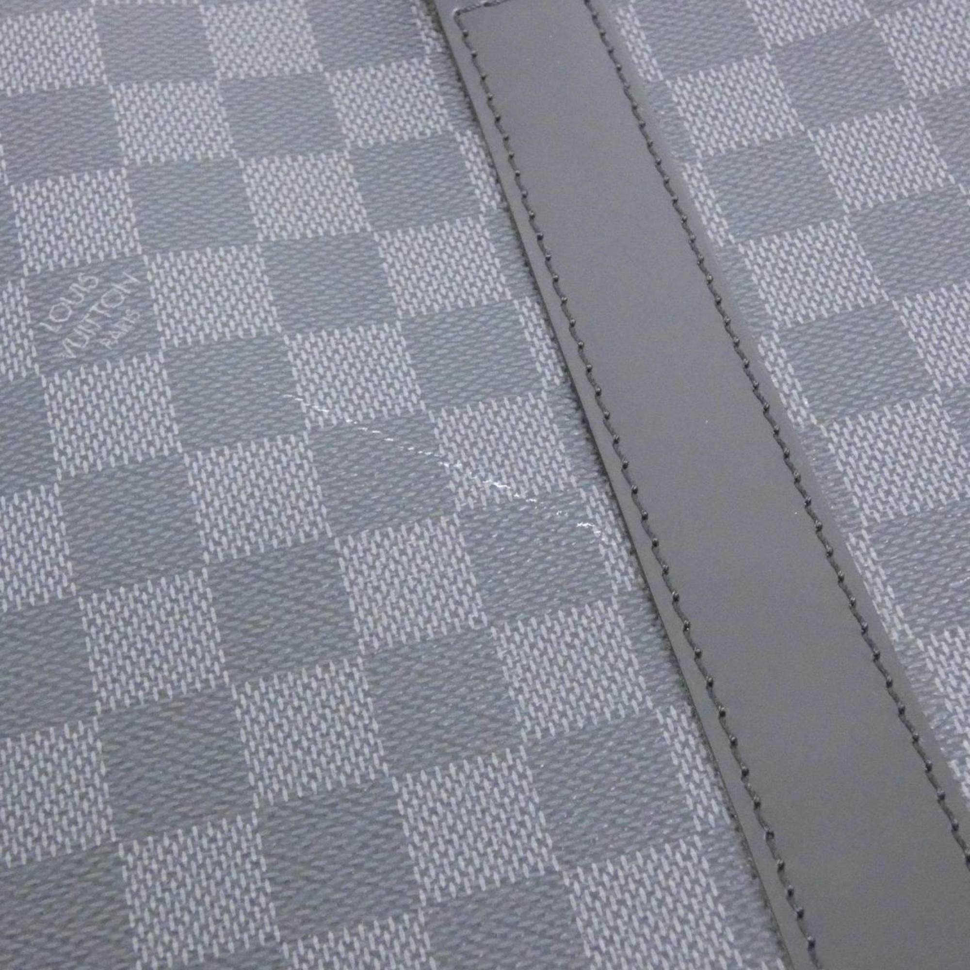 Louis Vuitton Dark Gray Graphite Coated Canvas Handbag