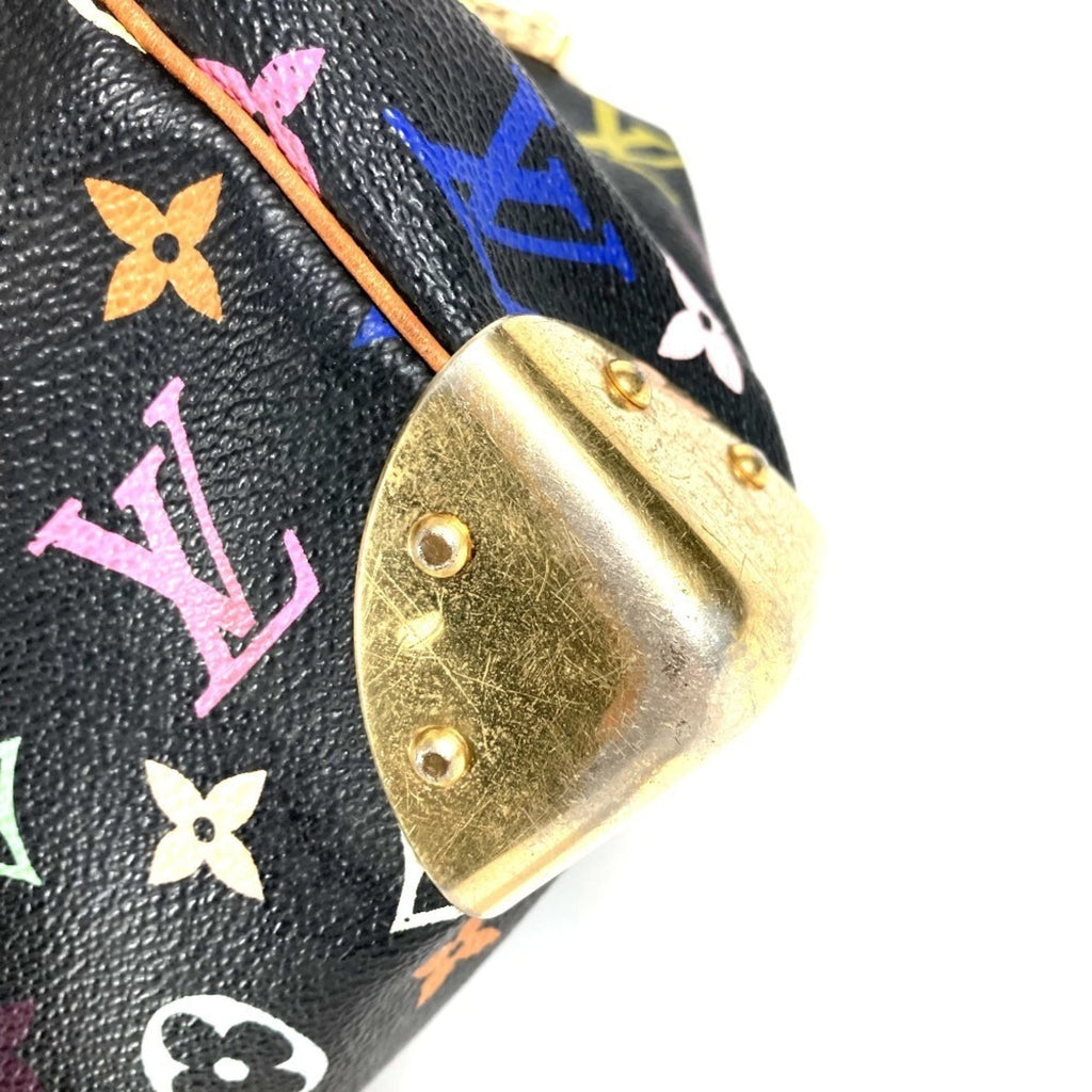 Louis Vuitton Black Multi-Color Noir Monogram Multicolore Handbag