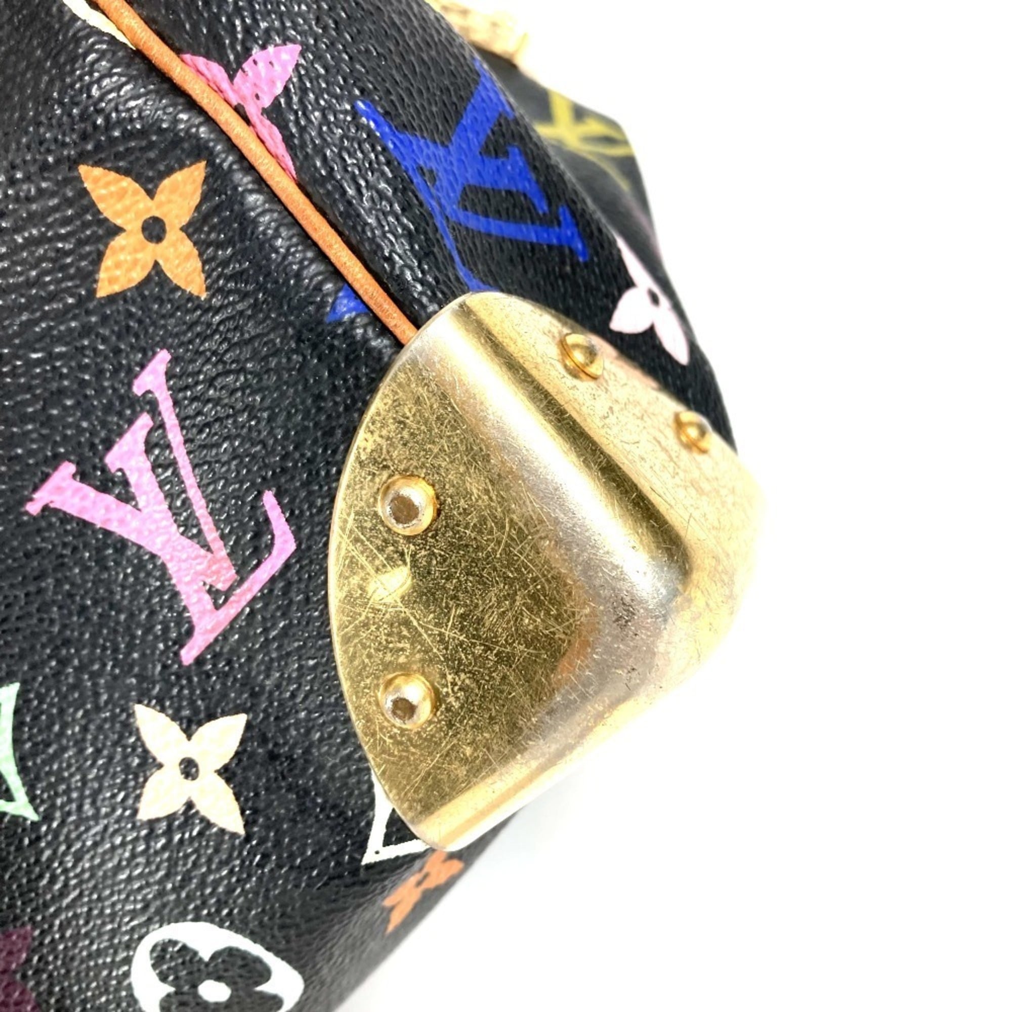 Louis Vuitton Black Multi-Color Noir Monogram Multicolore Handbag
