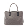 Bottega Veneta Gray Coated Canvas Leather Tote Bag