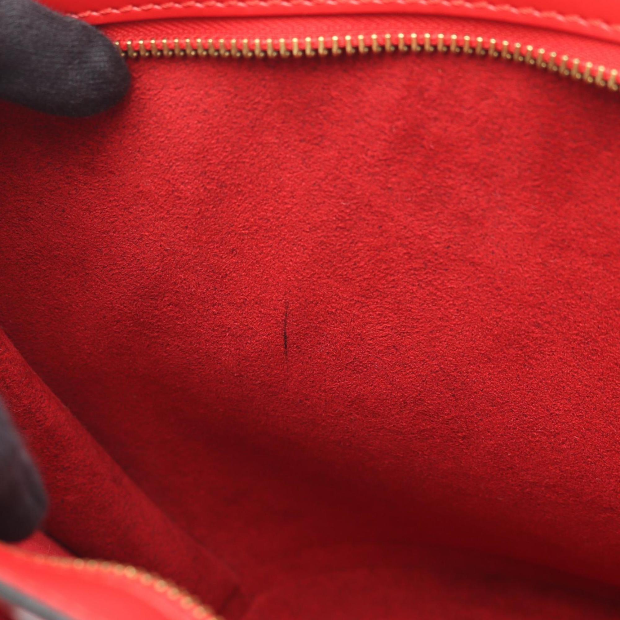 Louis Vuitton Castilian Red Red Color Epi Leather Handbag Shoulder Bag