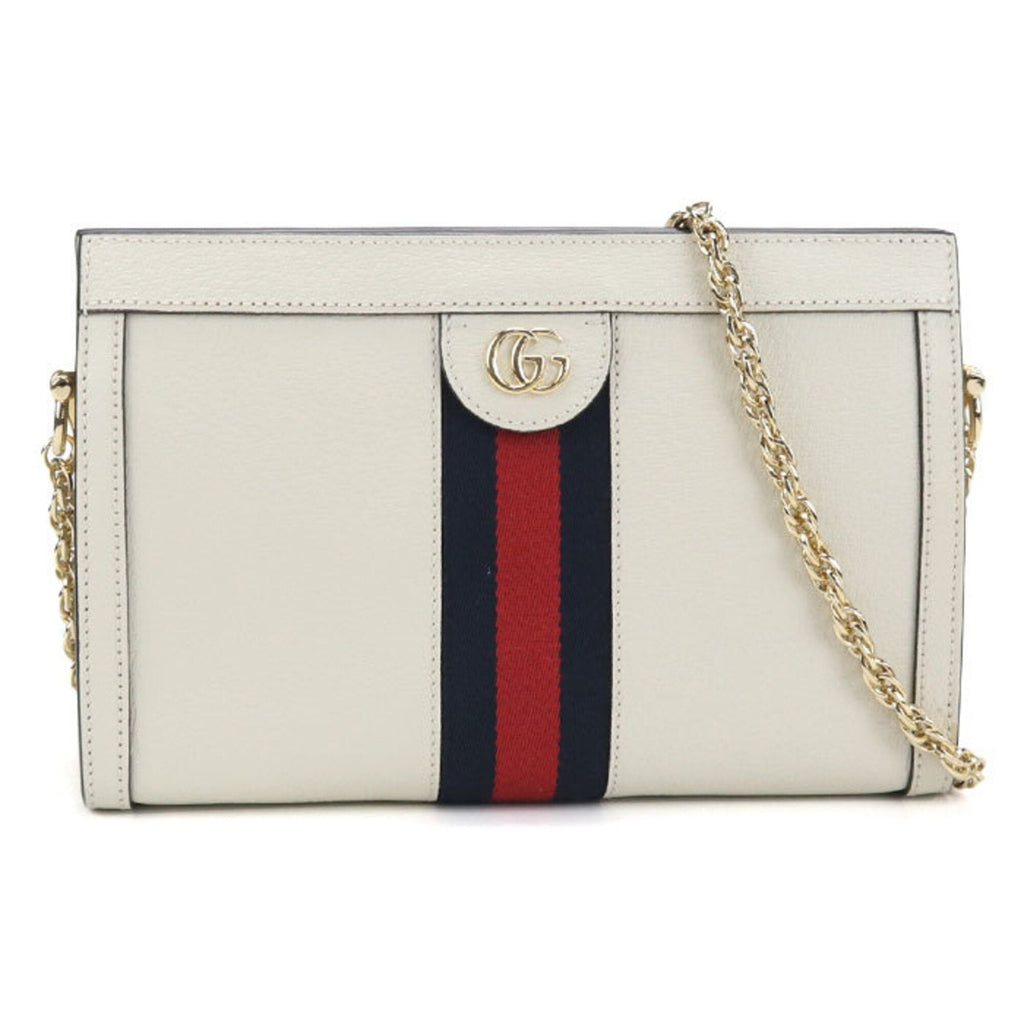 Gucci White Leather Shoulder Bag (Pre-Owned)
