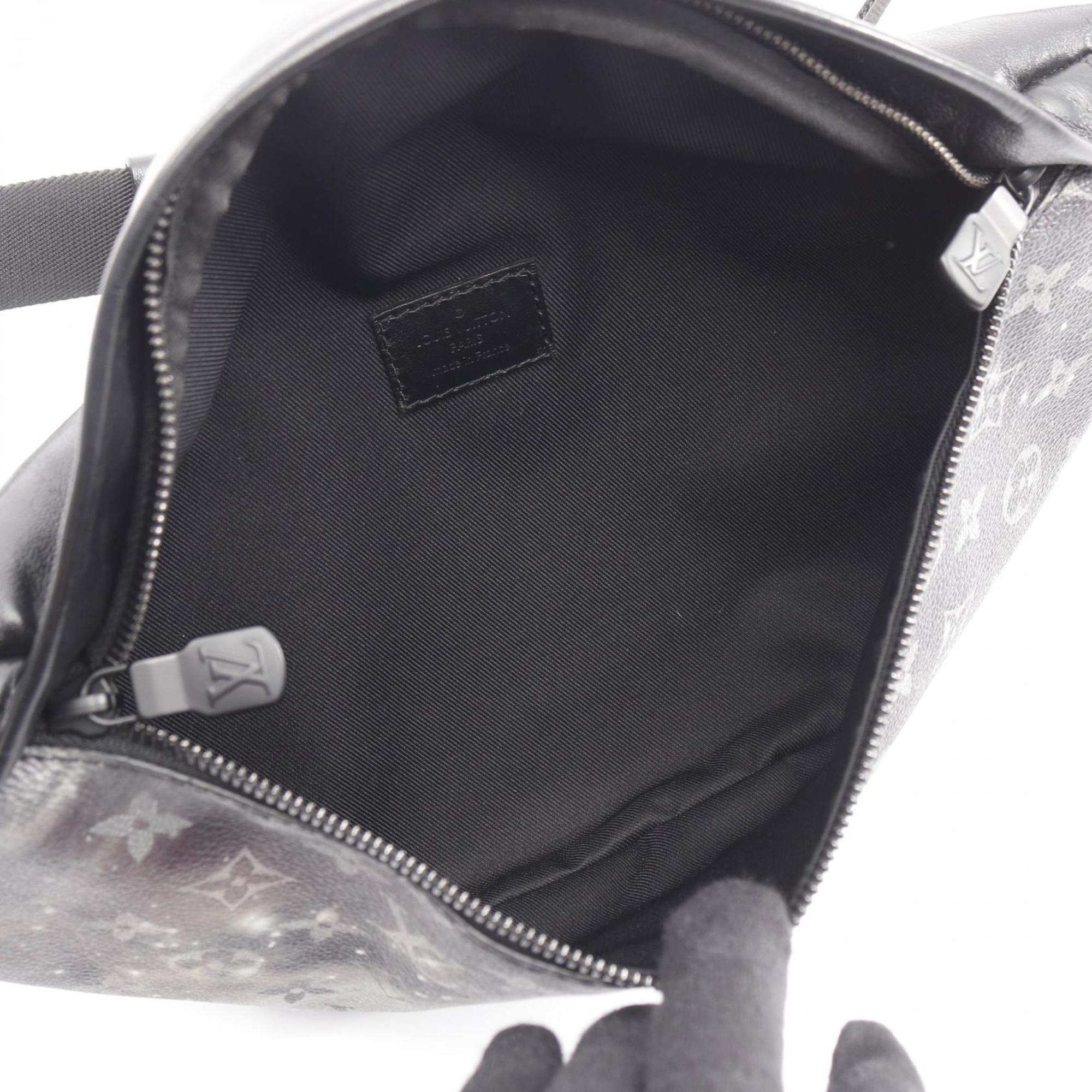 Louis Vuitton Black Gray Coated Canvas Fanny Pack