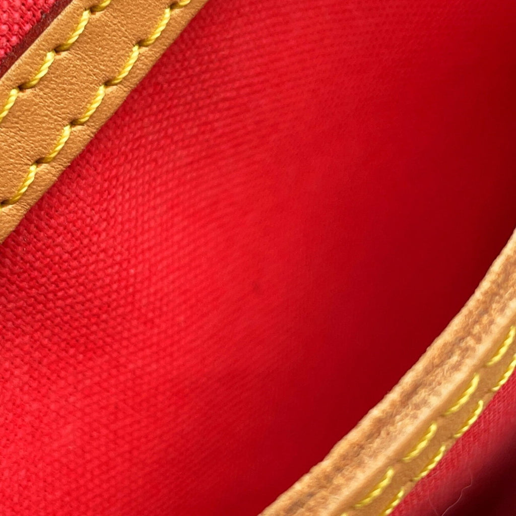 Louis Vuitton Monogram Ramages Red Color Monogram Ramages Boston Bag Handbag