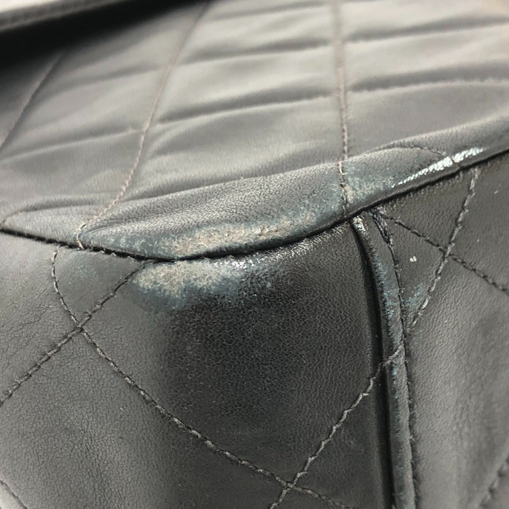 Chanel Black Leather Shoulder Bag
