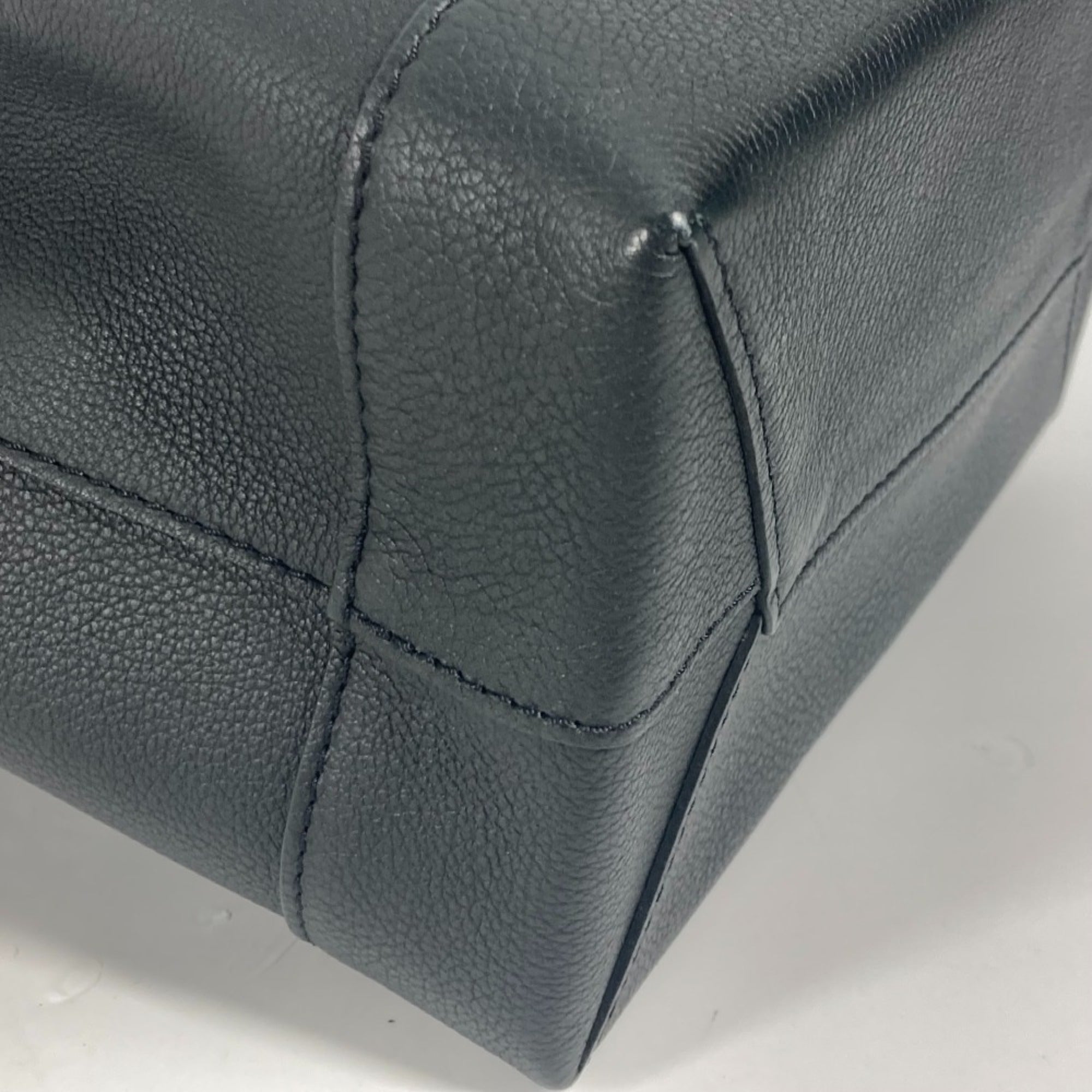 Louis Vuitton Black White Leather Backpack