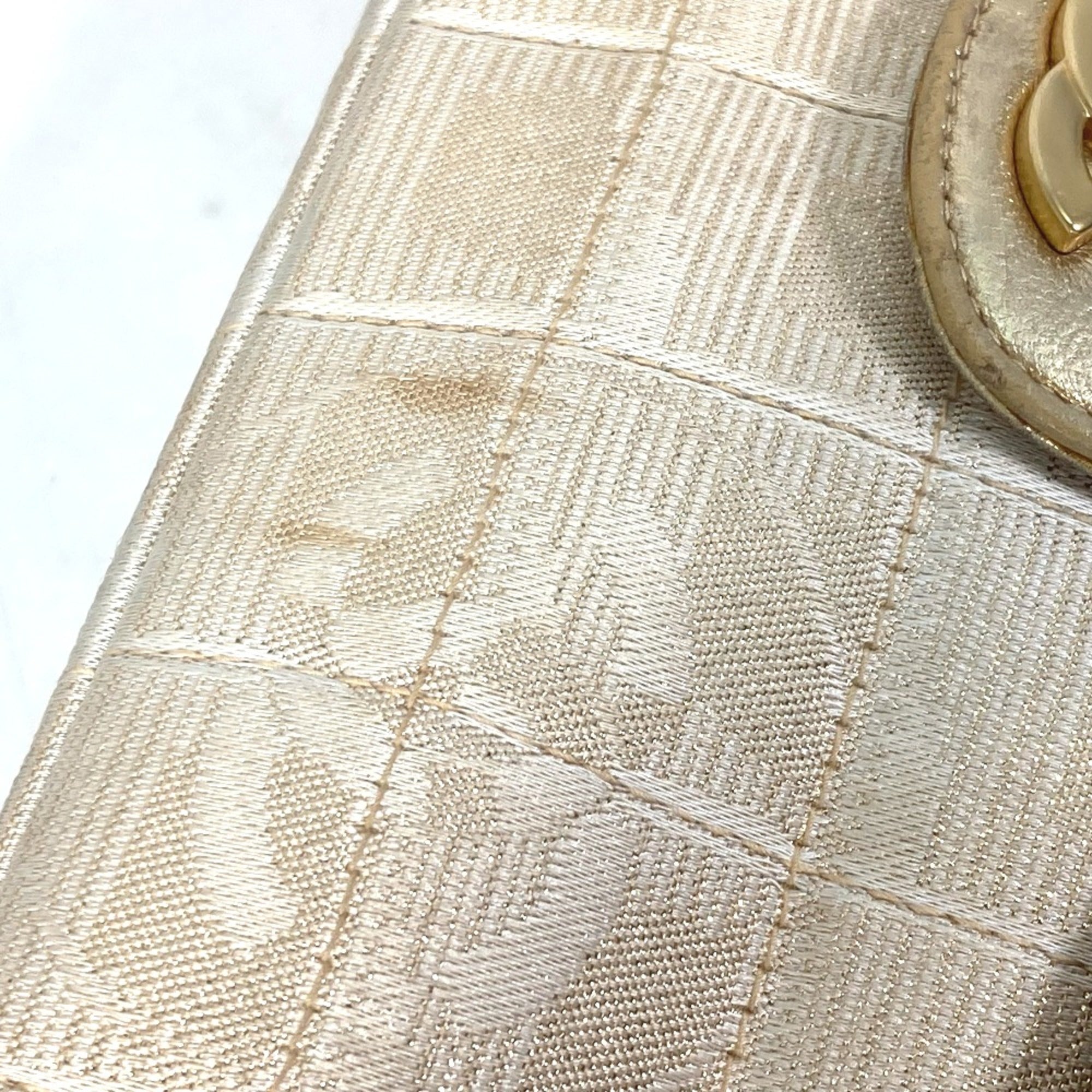 Chanel Beige Cloth Shoulder Bag