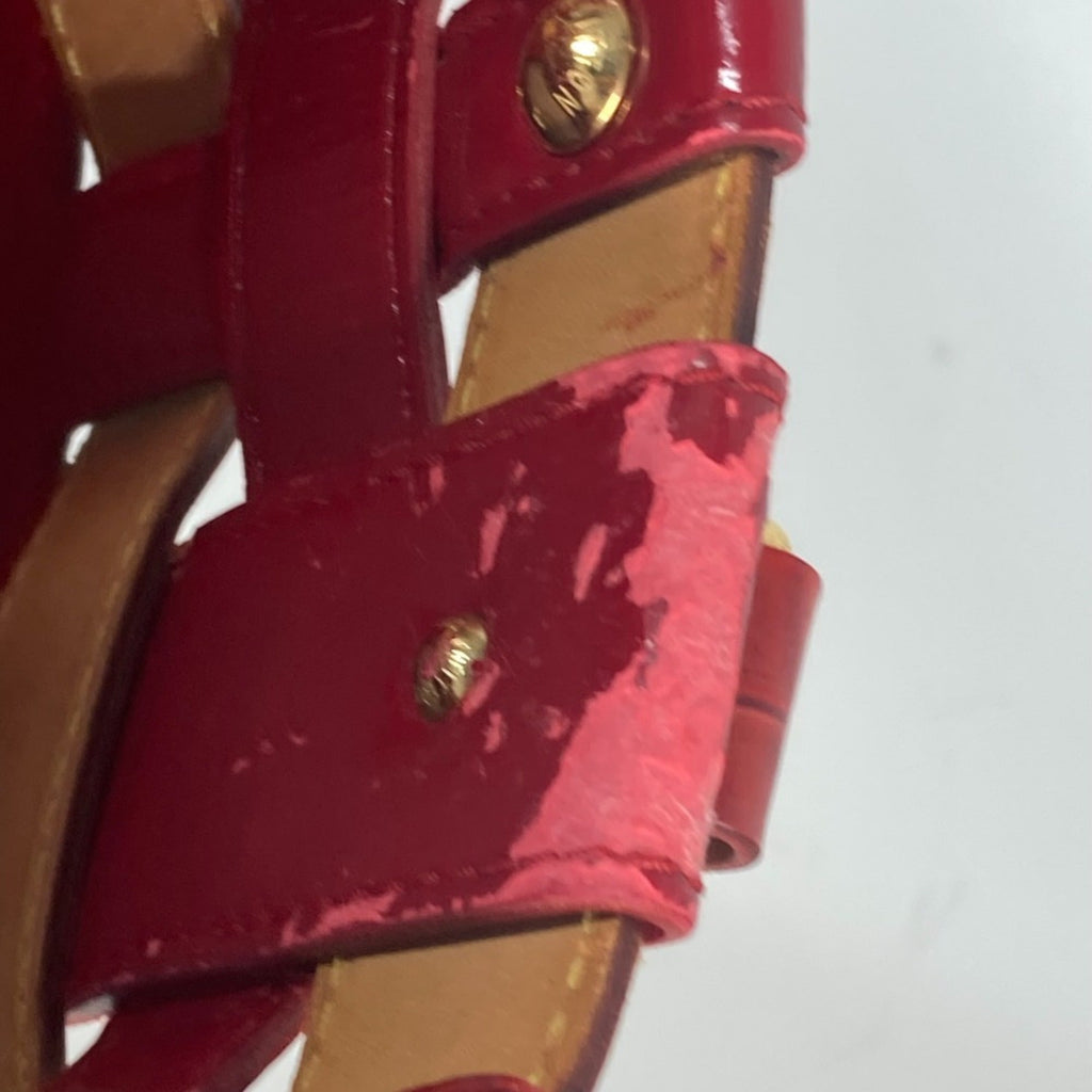 Louis Vuitton Brown Red Color Monogram Shoulder Bag Tote Bag