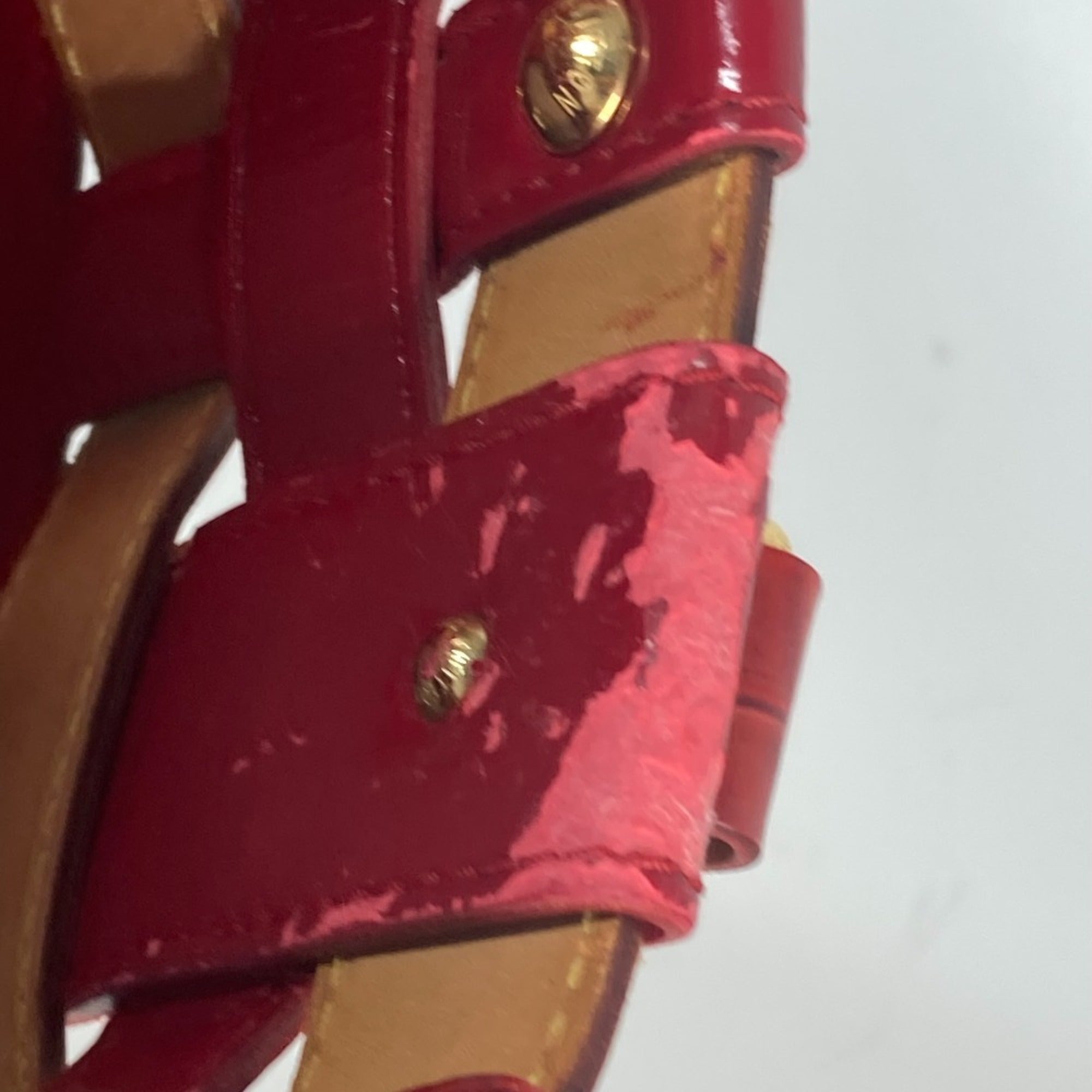 Louis Vuitton Brown Red Color Monogram Shoulder Bag Tote Bag