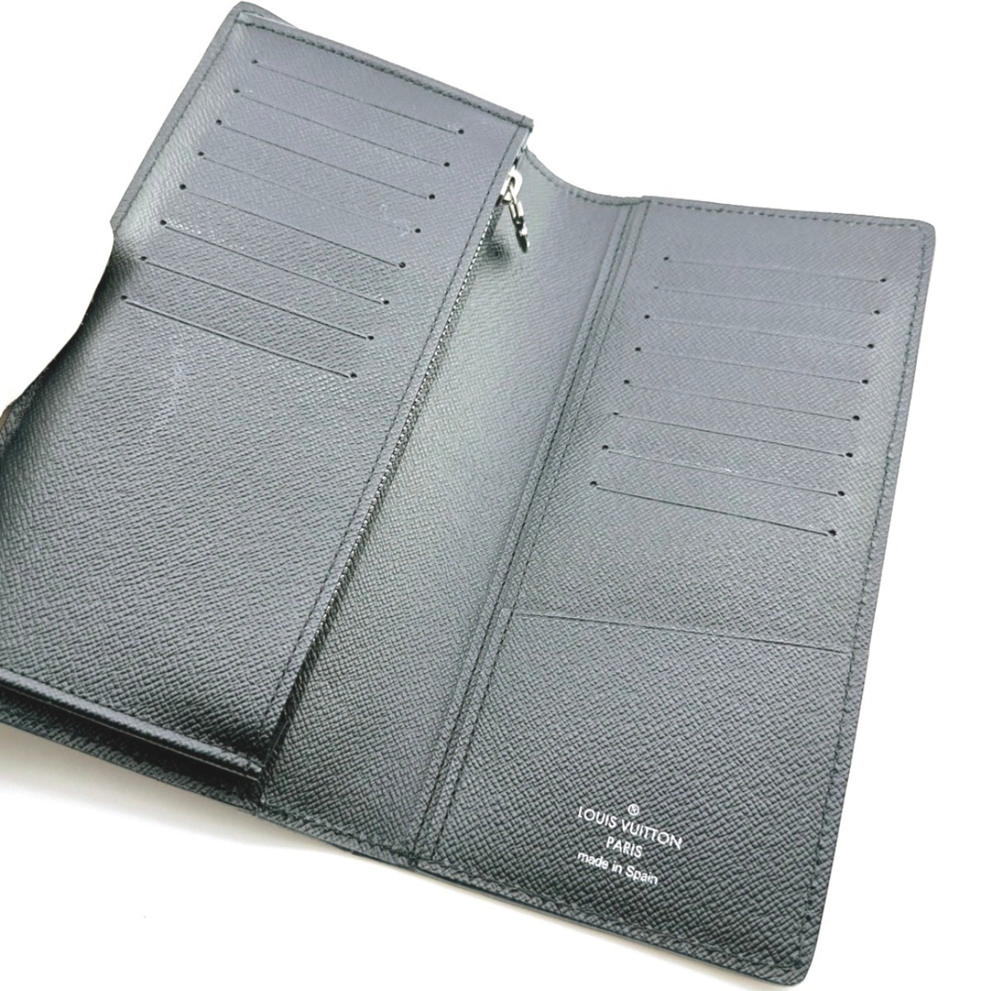 Louis Vuitton Black Noir Epi Leather Long Wallet