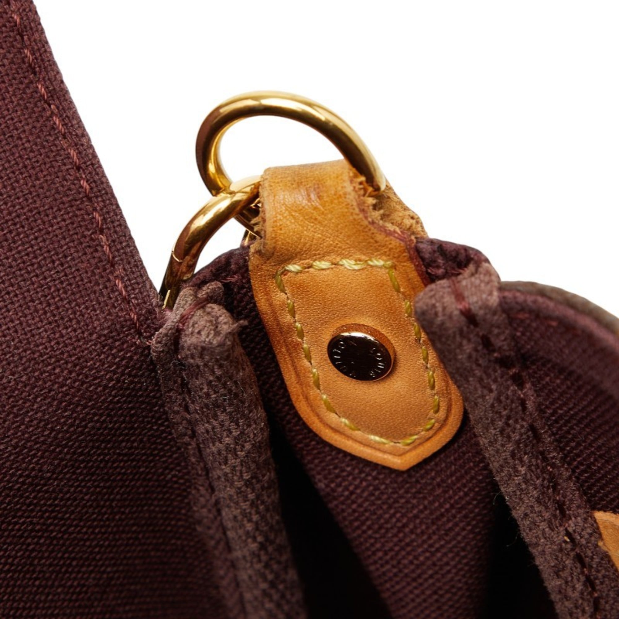 Louis Vuitton Brown Pvc Leather Handbag Shoulder Bag