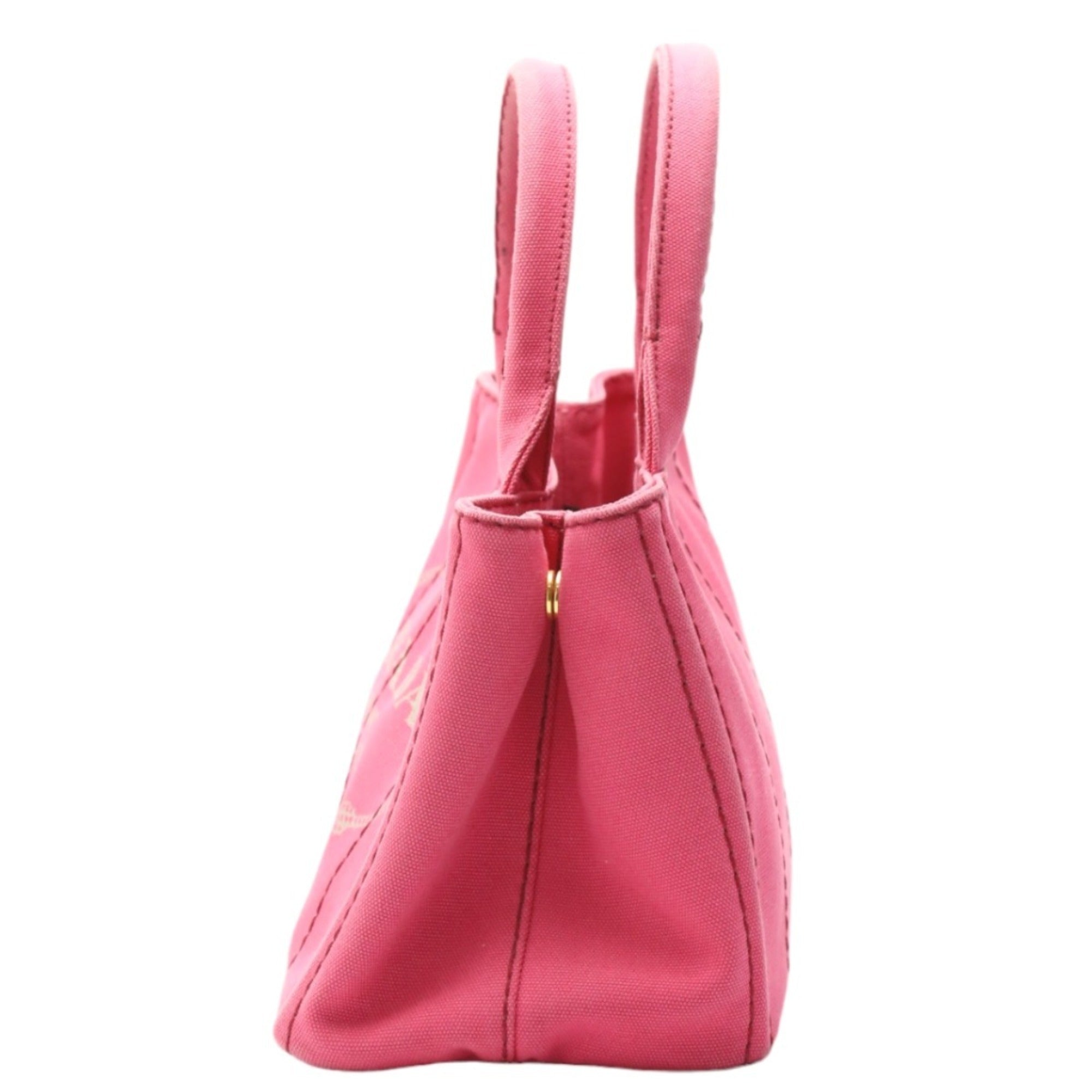Prada Canapa Pink Cotton Canvas Tote Bag