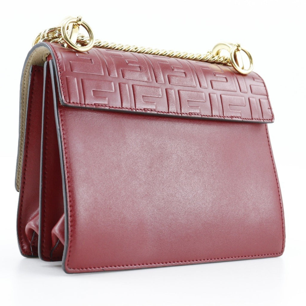 Fendi Red Color Leather Shoulder Bag