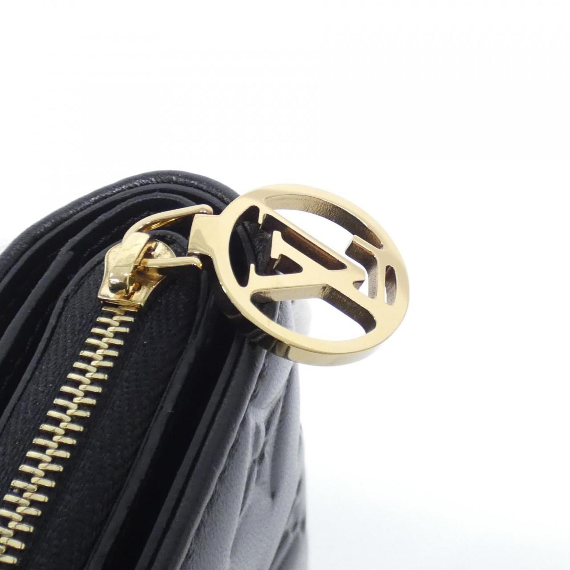 Louis Vuitton Black Leather Coin Purse/Coin Case