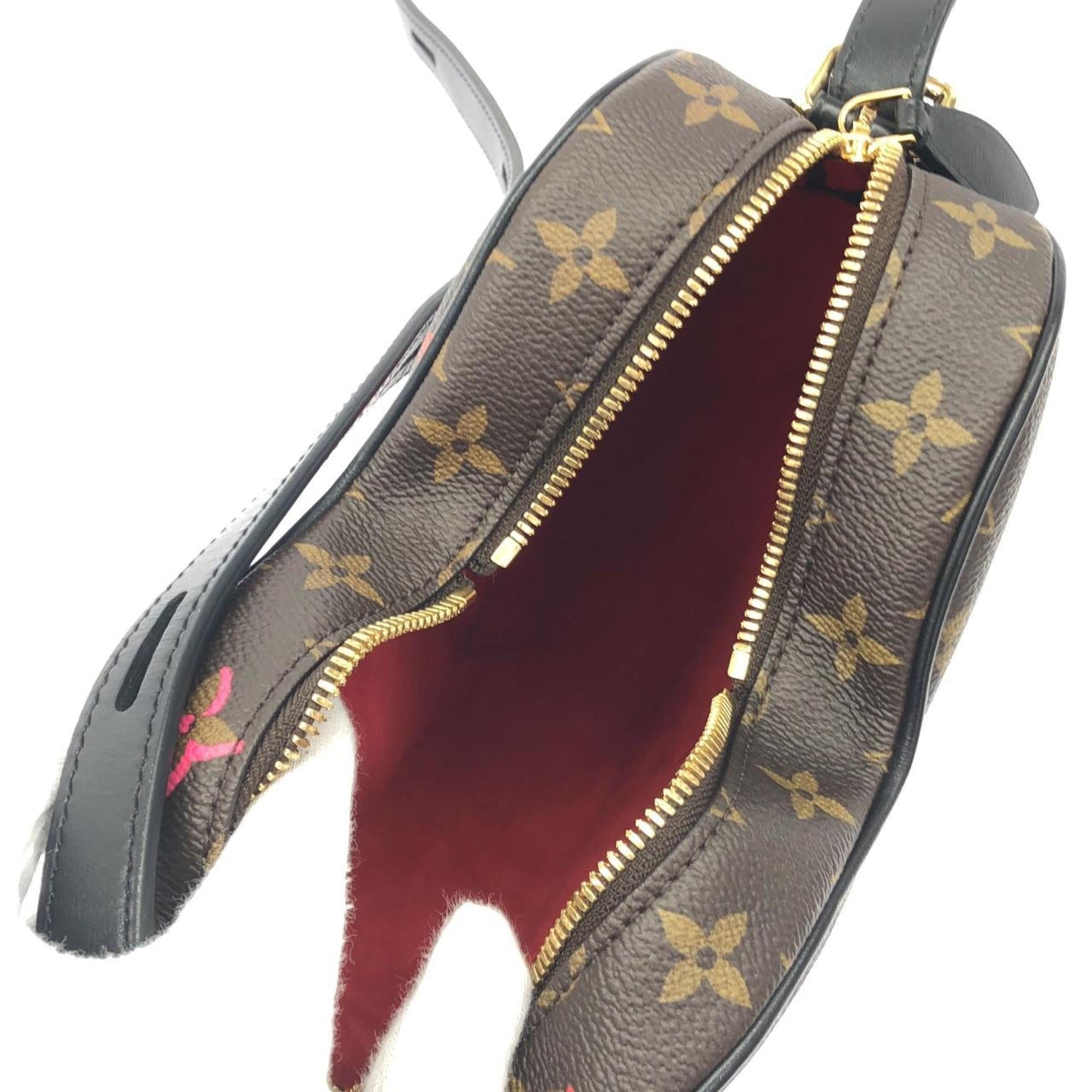 Louis Vuitton Brown Coated Canvas Shoulder Bag