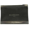 Balenciaga Black Canvas Clutch