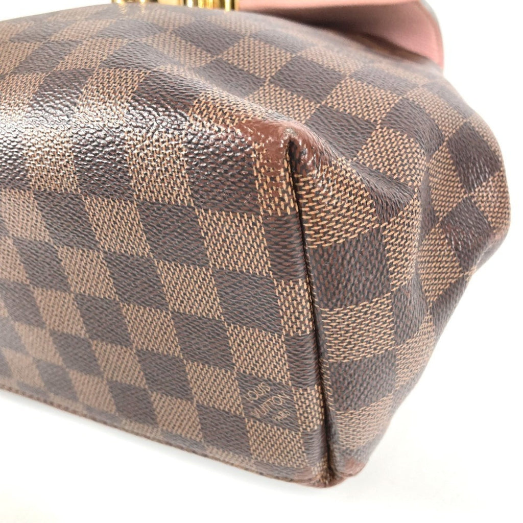 Louis Vuitton Brown Pink Damier Canvas Backpack Handbag