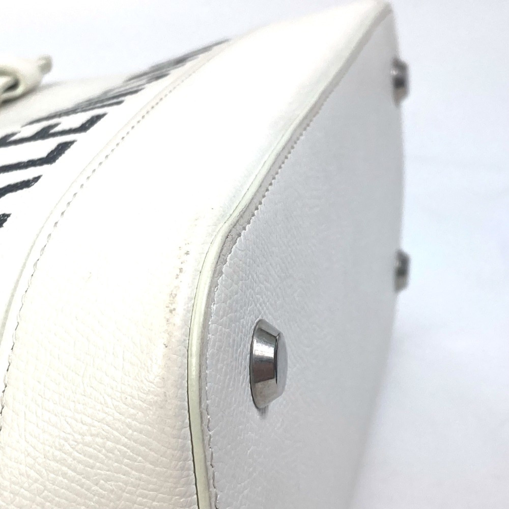Balenciaga White Leather Hand