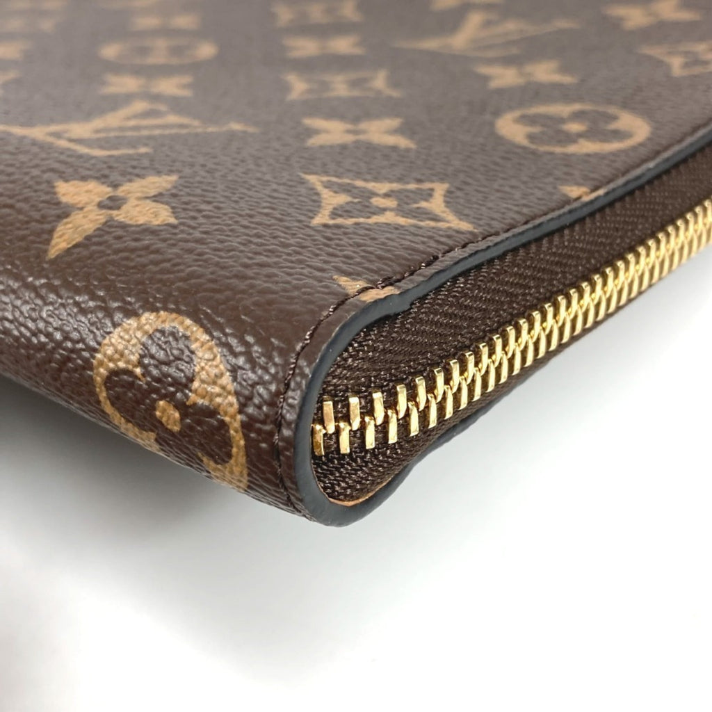Louis Vuitton Brown Monogram Clutch Bag Pochette Pouch